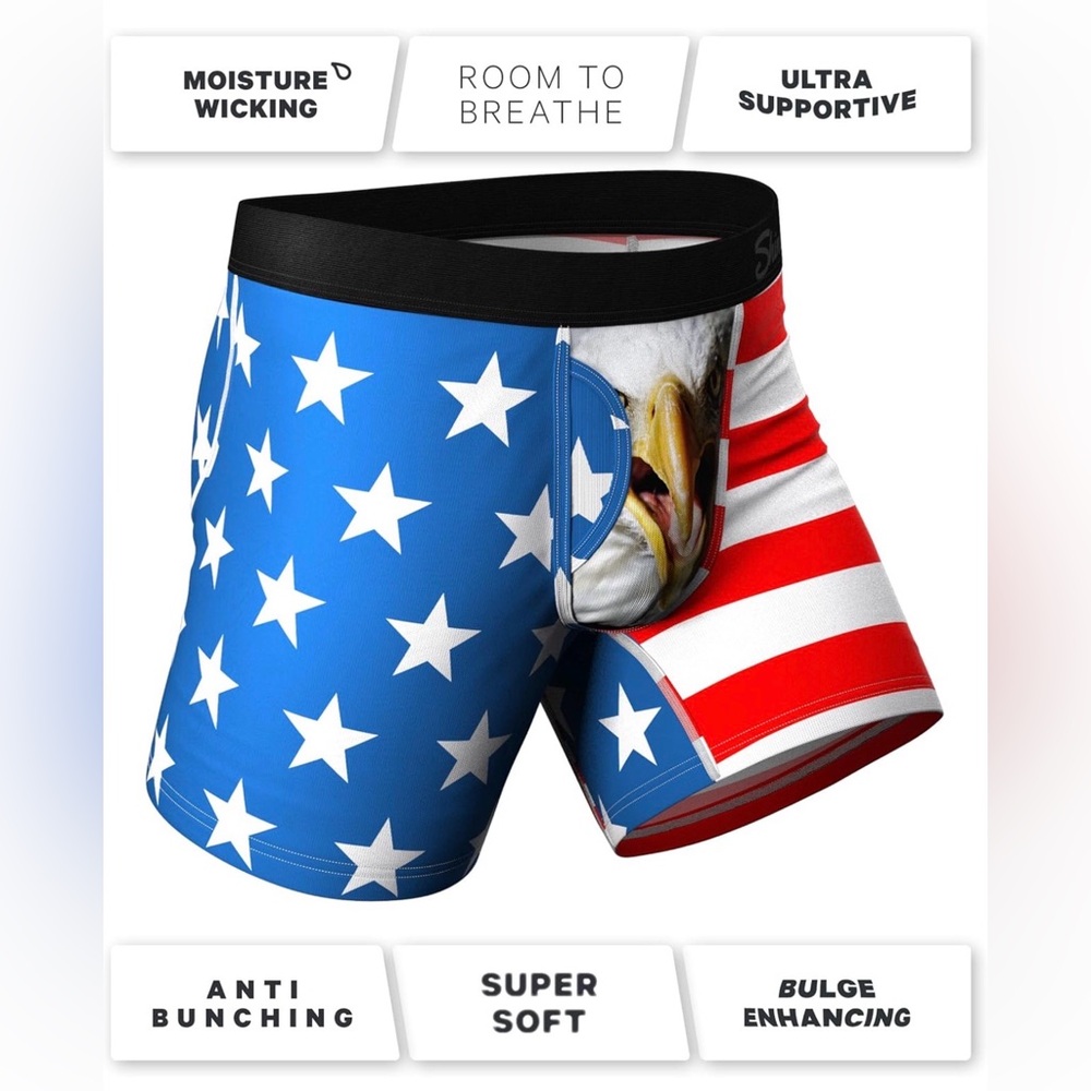 New Shinesty Hammock Support Mens Boxer Briefs with Pouch 3 Pack Size Small - Picture 3 of 4